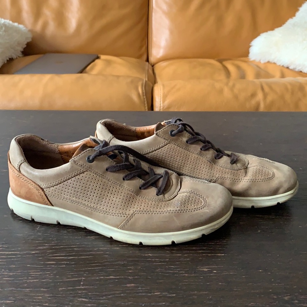 Ecco Sneakers, Brown Leather, Size 11 (44)